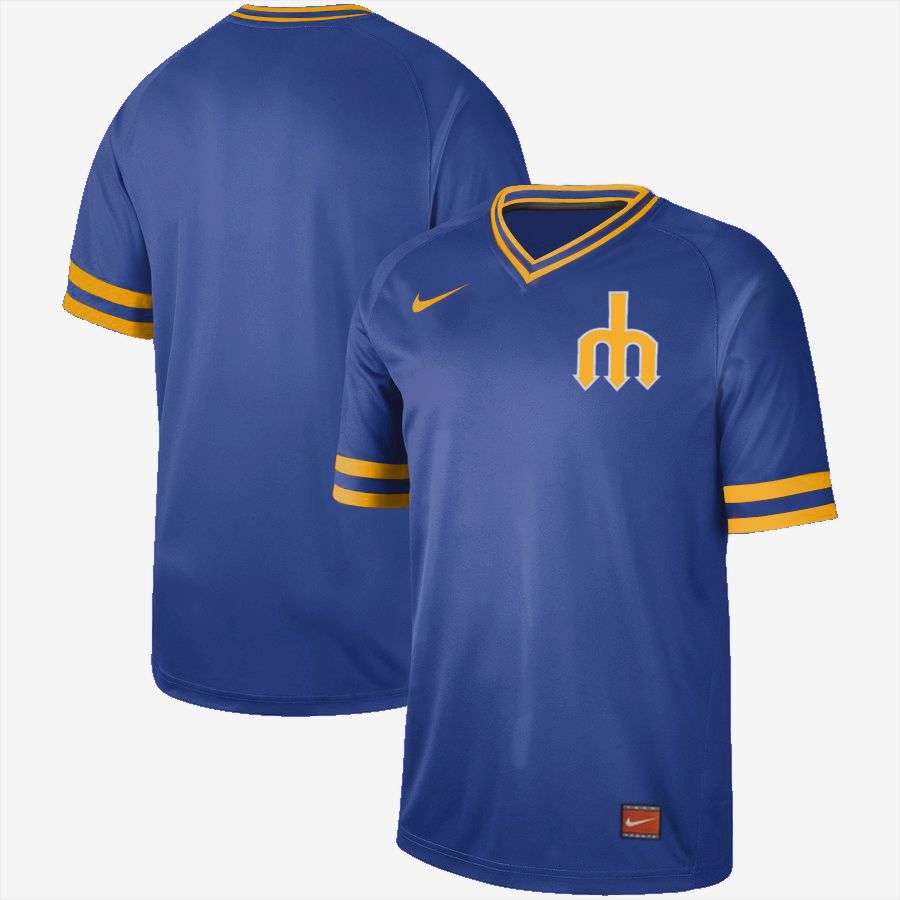 2019 Men MLB Seattle Mariners blank blue Nike Cooperstown Collection Jerseys->st.louis cardinals->MLB Jersey